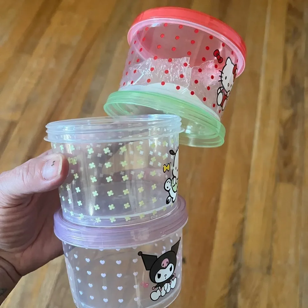 Hello Kitty & Sanrio Stackable Plastic Containers - 3 - Picture 4 of 7
